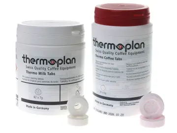 Thermoplan | Black & White 4 c Tab Set | Reinigungsset für drei Monate | 3 Dosen Thermo Milk Tabs + 3 Dosen Thermo Kaffee Tablets