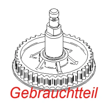 *Gebraucht* Mühlenachse + Riemenscheibe 42Z kpl. Thermoplan BW ONE 121.085
