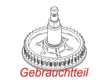 *Gebraucht* Mühlenachse + Riemenscheibe 42Z kpl. Thermoplan BW ONE 121.085
