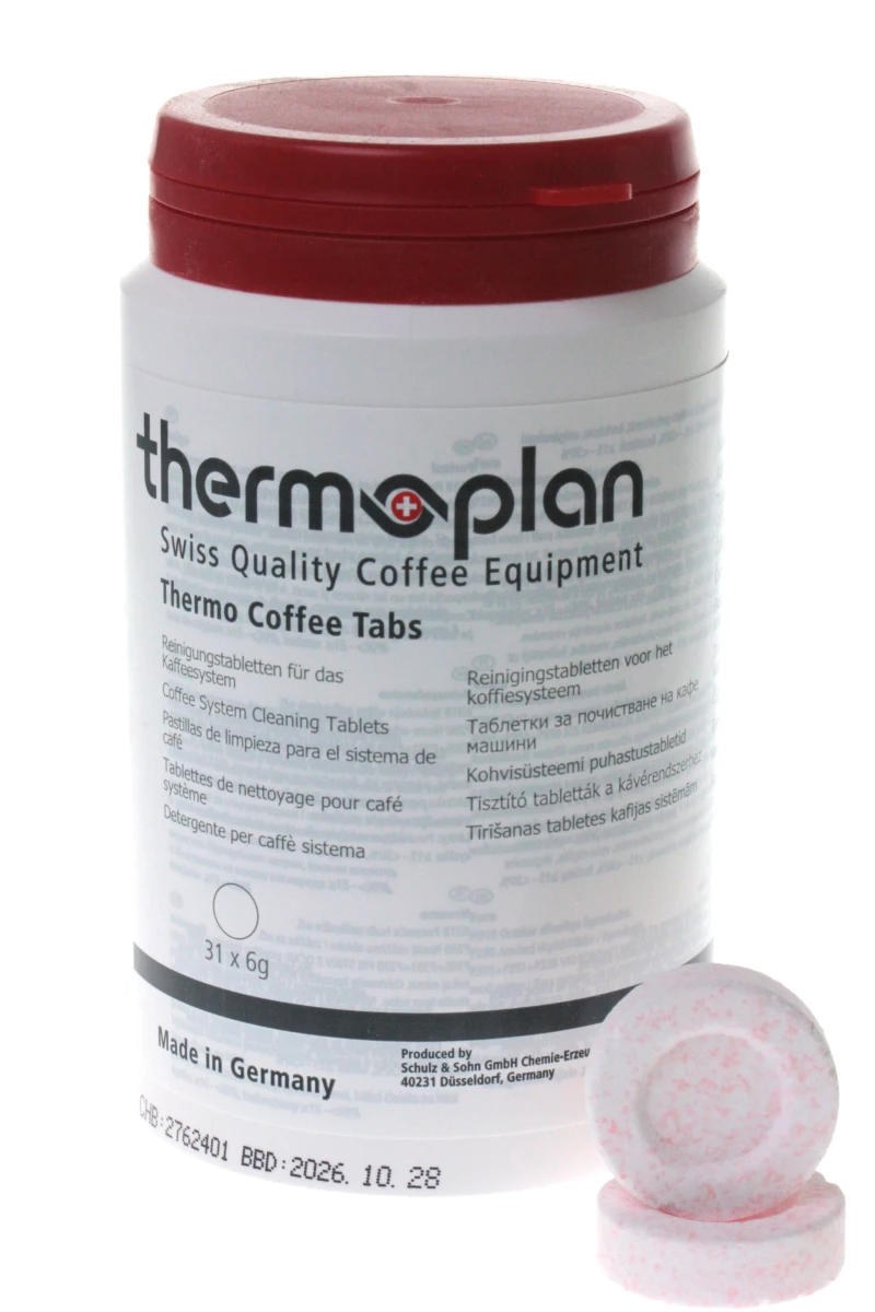 Thermoplan Thermo Coffee Tabs Dose mit 31 Tabletten á 6gr